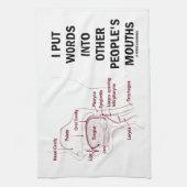 Ik zet woorden in de volksmond van andere mensen ( theedoek (Verticaal)