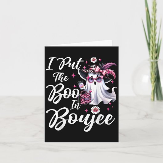 Ik Zette De Boo In Boujee Geest Grappige Nk Luipaa Kaart (Voorkant)