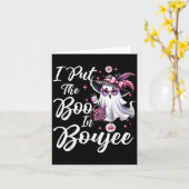 Ik Zette De Boo In Boujee Geest Grappige Nk Luipaa Kaart (Gele Bloem)