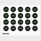 Ik Zette De She In Shenanigans St Patricks Day Ier Ronde Sticker (Vel)