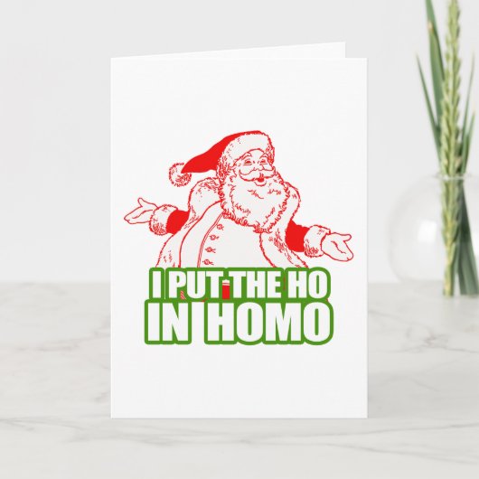 IK ZETTE HO IN HOMO - .PNG FEESTDAGEN KAART (Voorkant)