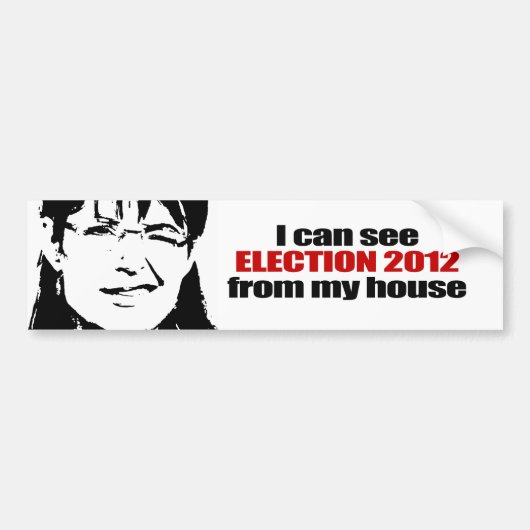 Ik zie 2012 uit mijn huis bumpersticker (Voorkant)