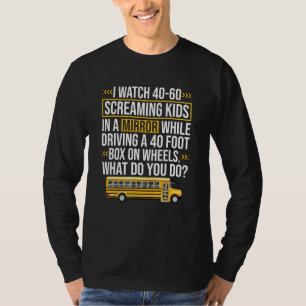 Ik zie 40 60 schreeuwende Kinder buschauffeur Geze T-shirt