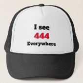 Ik zie 444 overal T-Shirt Trucker Pet (Voorkant)