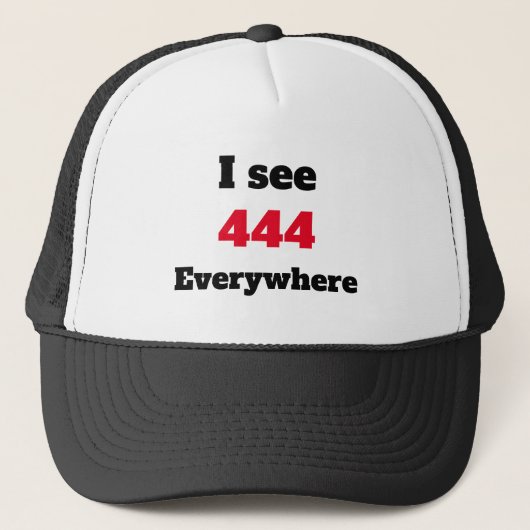 Ik zie 444 overal T-Shirt Trucker Pet (Voorkant)