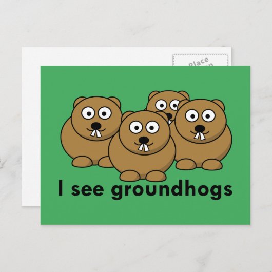 Ik zie aardhoeren briefkaart (Voorkant / Achterkant)