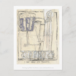 Ik zie alleen mijn gedachten briefkaart