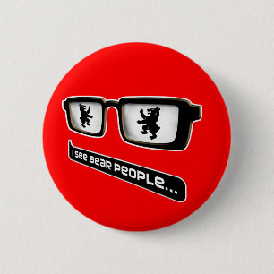 Ik zie beer mensen ronde button 5,7 cm