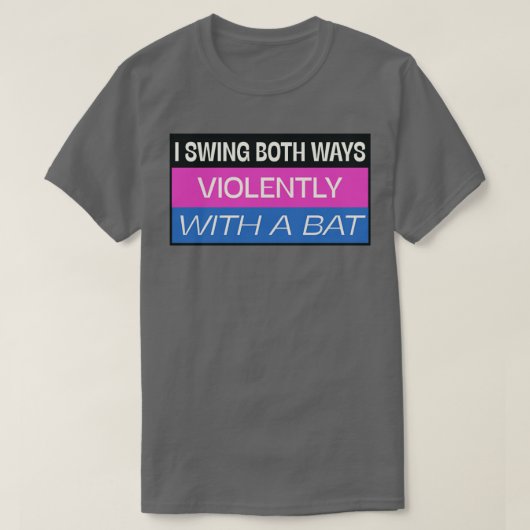 Ik zie beide manieren grappige bisexual Meme T-shirt (Design voorkant)