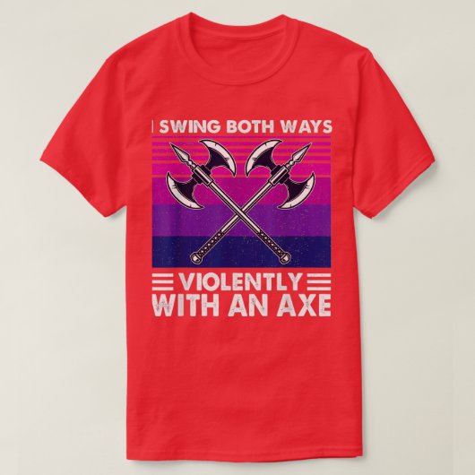 Ik zie beide manieren heftig met een Ax Bisexual F T-shirt (Design voorkant)