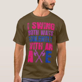 Ik zie beide manieren heftig met een Ax Bisexual F T-shirt