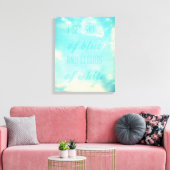 Ik zie blauwe en witte wolken canvas afdruk (Insitu (Woonkamer))