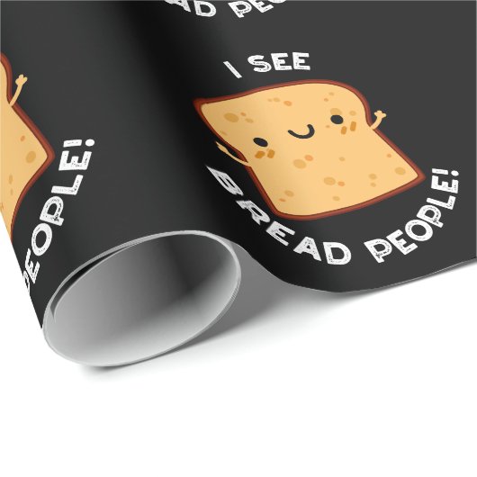 Ik zie Brood Mensen Grappig Film Quote Pun Dark BG Cadeaupapier (Rol Hoek)