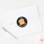 Ik zie Brood Mensen Grappig Film Quote Pun Dark BG Ronde Sticker (Envelop)