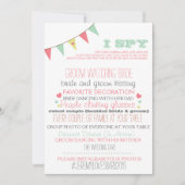 Ik zie bruiloft spel kaart (Voorkant)