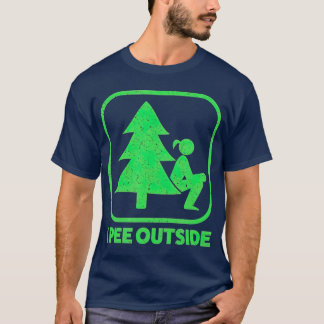 Ik zie buitenschoolse meisjesbordje Funny Camping  T-shirt