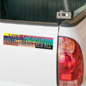 Ik zie Colors Bumpersticker (Op Truck)