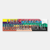 Ik zie Colors Bumpersticker (Voorkant)