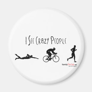 Ik zie Crazy People Magneet