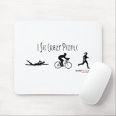 Ik zie Crazy People Muismat (Met muis)