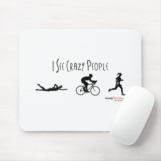 Ik zie Crazy People Muismat (Met muis)