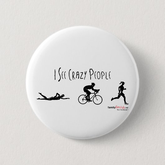 Ik zie Crazy People Ronde Button 5,7 Cm (Voorkant)