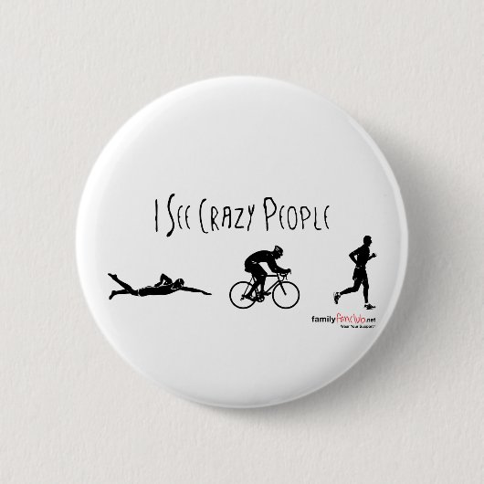 Ik zie Crazy People Ronde Button 5,7 Cm (Voorkant)