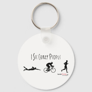 Ik zie Crazy People Sleutelhanger
