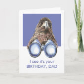 Ik zie dat het jouw Birthday Fun Bird Watcher DAD  Kaart (Voorkant)