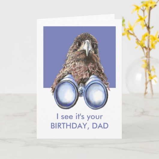Ik zie dat het jouw Birthday Fun Bird Watcher DAD  Kaart (Gele Bloem)