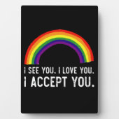 Ik zie dat ik van je hou... ik accepteer je homepa fotoplaat (voorkant)