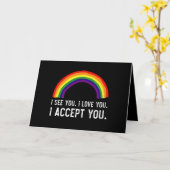 Ik zie dat ik van je hou... ik accepteer je homepa kaart (Gele Bloem)