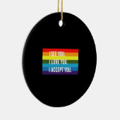 Ik zie dat ik van je hou... ik accepteer je homepa keramisch ornament (Rechts)