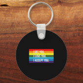 Ik zie dat ik van je hou... ik accepteer je homepa sleutelhanger (Voorkant)