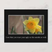 Ik zie dat je lelijk zowel binnen als buiten is briefkaart (Voorkant)