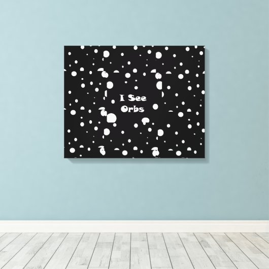 Ik zie de afdruk van Orbs-canvas Canvas Afdruk (Insitu (Houten vloer))