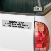 Ik zie de buik in je Grill Bumpersticker (Op Truck)