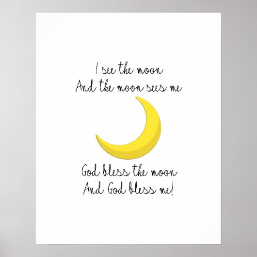 Ik Zie de Maan Poster (Voorkant)