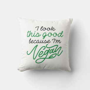 Ik zie dit goed omdat ik Vegan ben Kussen