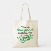 Ik zie dit goed omdat ik Vegan ben Tote Bag (Achterkant)