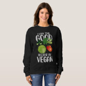 Ik zie dit goed omdat ik Vegan ben Trui (Voorkant volledig)