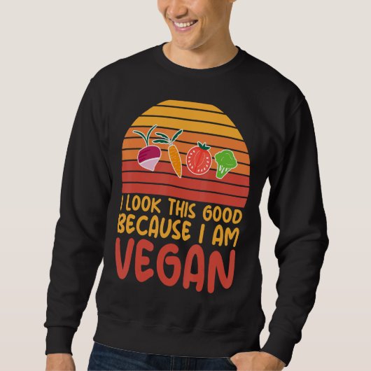 Ik zie dit goed omdat ik Vegan Sarcastic Veget ben Trui (Voorkant)