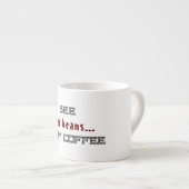 Ik zie dode bonen witte Halloween Espresso Kop (Voorkant rechts)