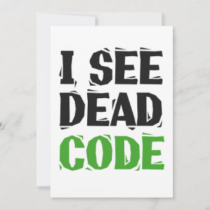 Ik Zie Dode Code Grappige Programmeur Codeer Gesch Kaart