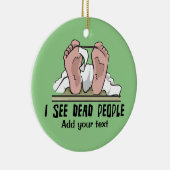 Ik zie dode mensen gepersonaliseerd keramisch ornament (Rechts)