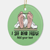 Ik zie dode mensen gepersonaliseerd keramisch ornament (Links)