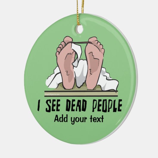 Ik zie dode mensen gepersonaliseerd keramisch ornament (Links)