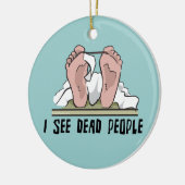 Ik zie dode mensen keramisch ornament (Links)