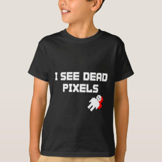 Ik zie dode pixels donker t-shirt