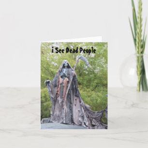Ik zie Dood Mensen - Humoureuze Halloween Kaart